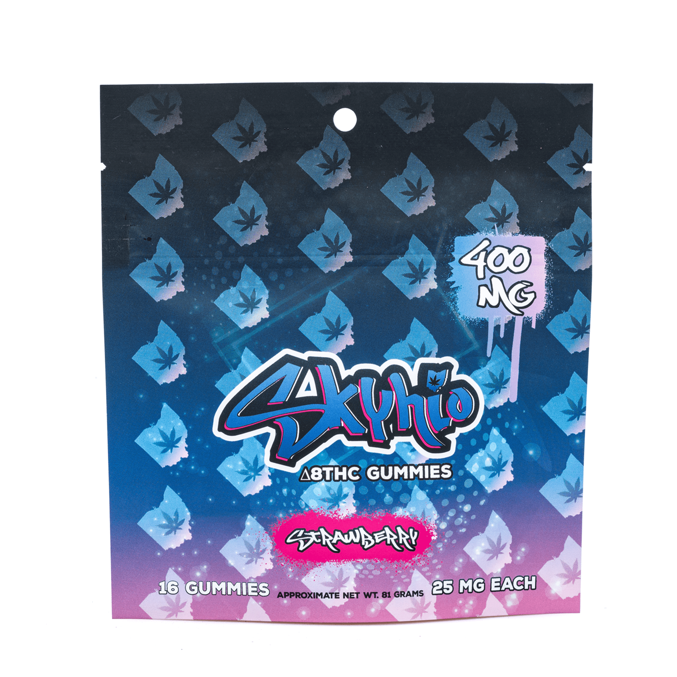 3Chi Skyhio Delta 8 Strawberry Gummies (400 mg Total Delta 8 THC)