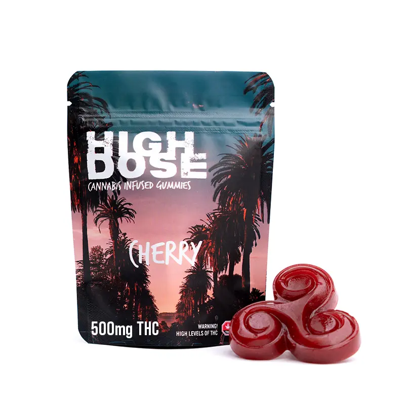 500mg THC Gummies – High Dose Cherry