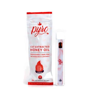 Pyro Extracts Disposable Vape – Honey Oil (1ml) Hybrid